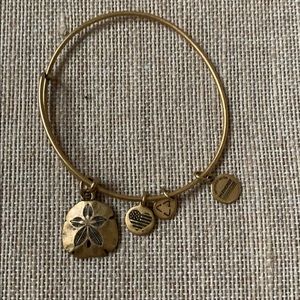 Alex and Ani gold Sand dollar bracelet